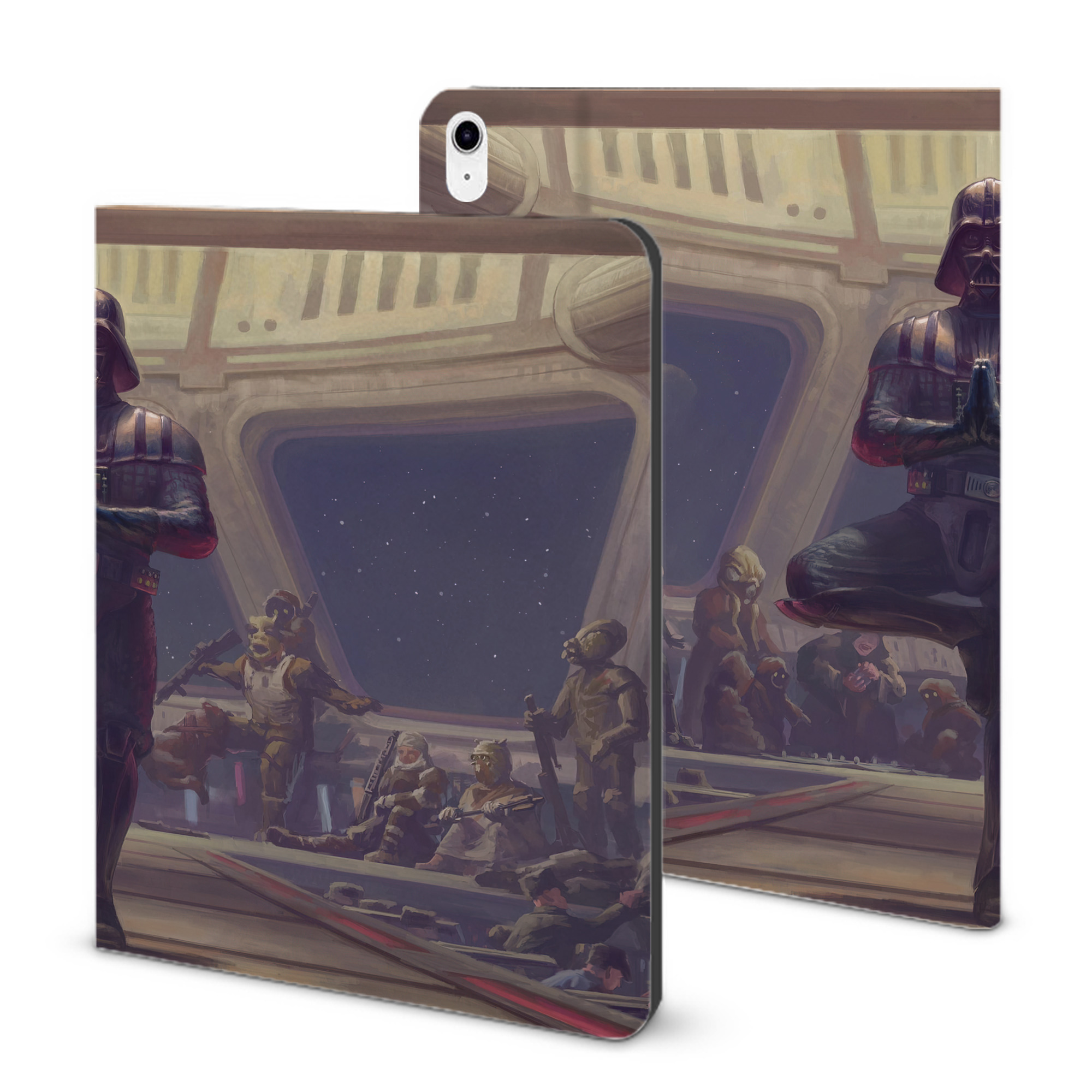 （画像用） スター・ウォーズ Star Wars IPad ケース ブック型 PUレザー TPU 耐衝撃 軽量 薄型 ペン収納なし 全面保護 IPad 各モデル対応